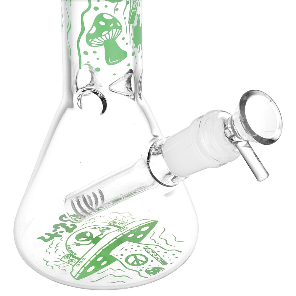 420 UFO Visitor Beaker Bong | Base View