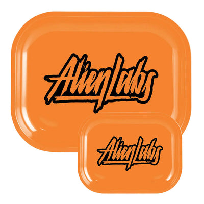 Alien Labs Metal Rolling Tray | Orange Logo | Group