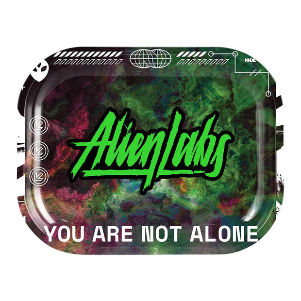 Alien Labs Metal Rolling Tray | You Are Not Alone | Medium Size