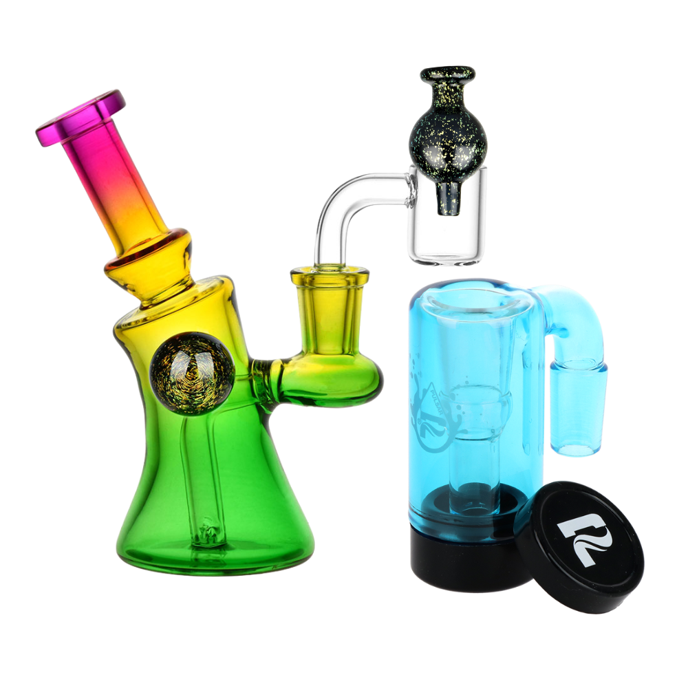 Candy Craze Dab Rig, Oil Reclaimer, & Carb Cap Bundle