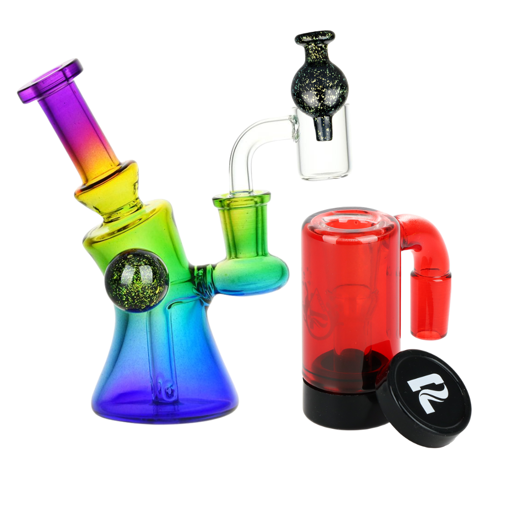 Candy Craze Dab Rig, Oil Reclaimer, & Carb Cap Bundle
