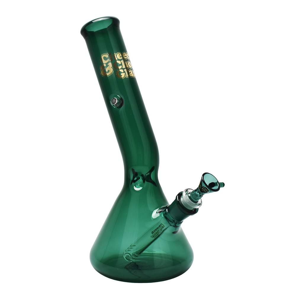 Cheech & Chong Glass Beaker Bong | Basketball Jones Chillax | Teal