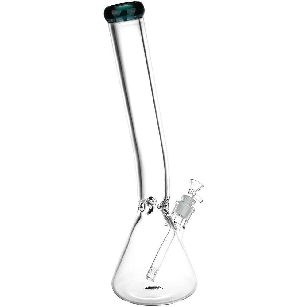 Classic Glass Bent Neck Beaker Bong | Extra Large Size | Back View