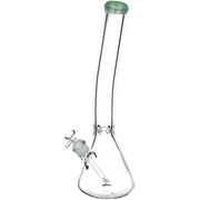Classic Glass Bent Neck Beaker Bong | Extra Large Size | Front View