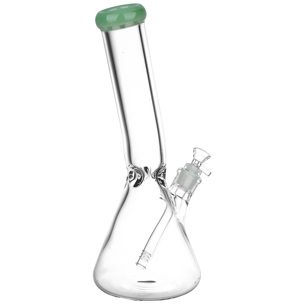 Classic Glass Bent Neck Beaker Bong | Large Size | Back View