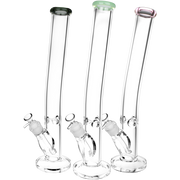 Classic Glass Bent Neck Straight Tube Bong | Extra Large Size | Group