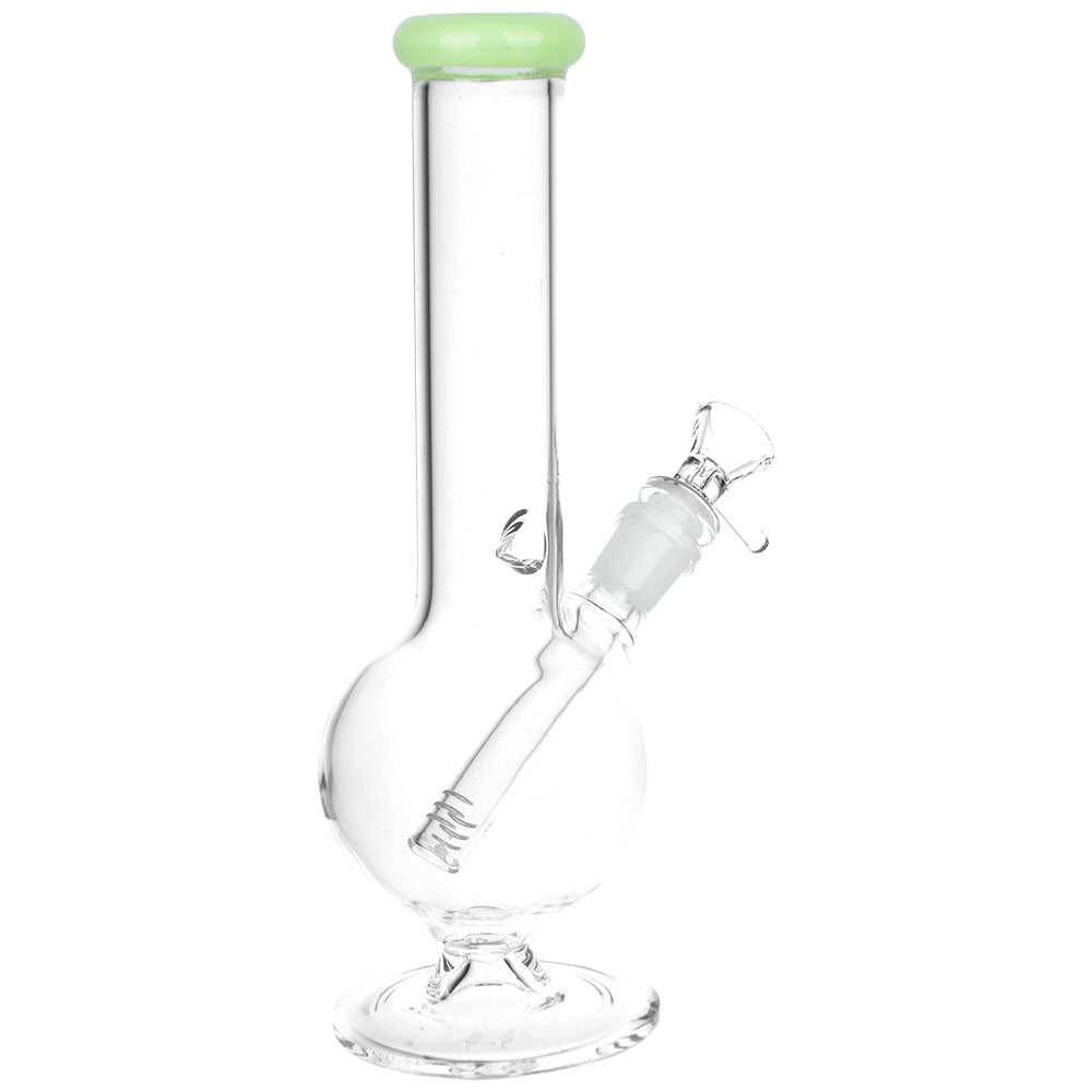 Classic Glass Bubble Base Bong | Medium Size | Back View