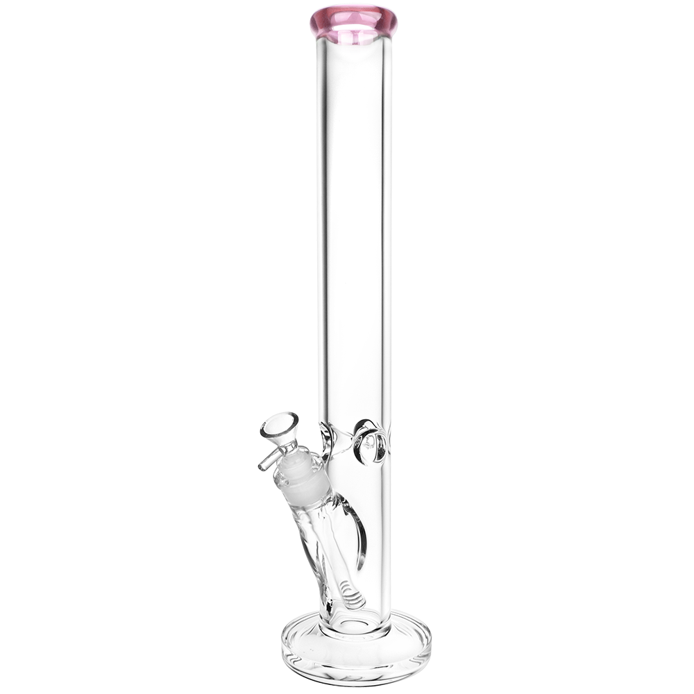SeshGear Classic Glass Straight Tube Bong | Extra Large | Pink