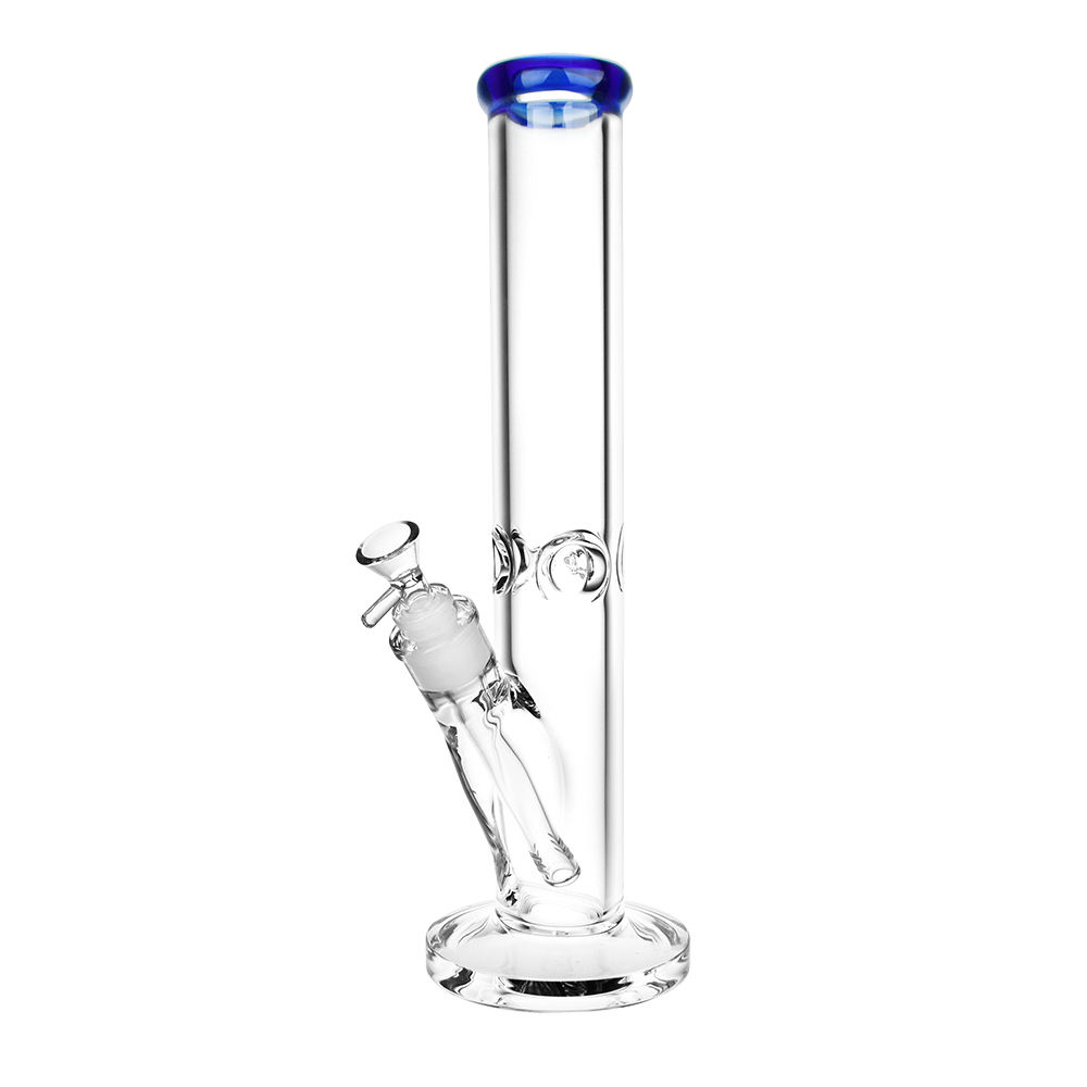 SeshGear Classic Glass Straight Tube Bong | Large | Blue