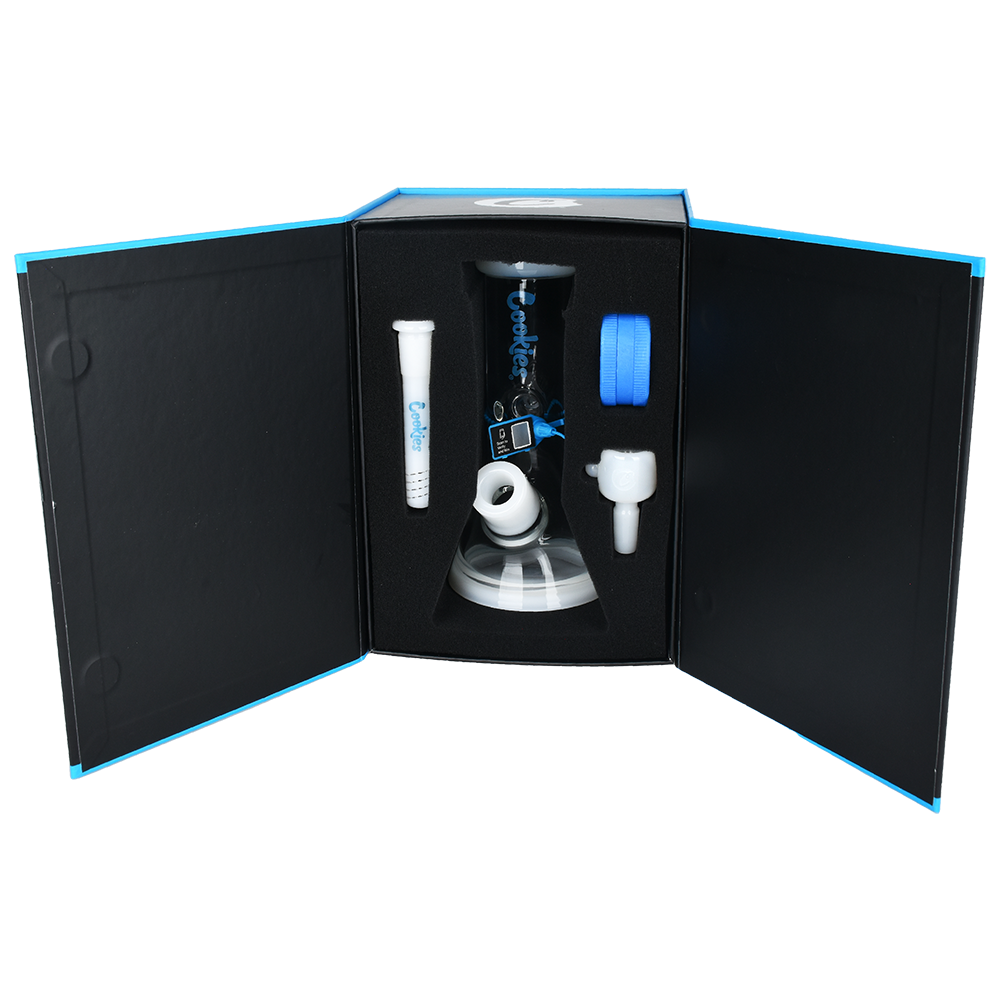 Cookies Mighty Mini Beaker Bong & Grinder Set | Packaging | Open View