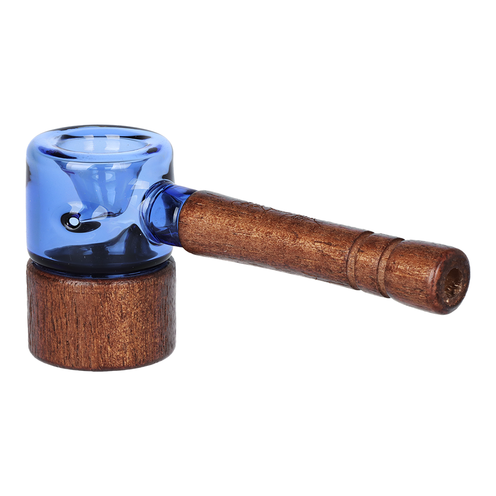 Dogg Lbs Everyday Wood Grain Hammer Hand Pipe | Back View