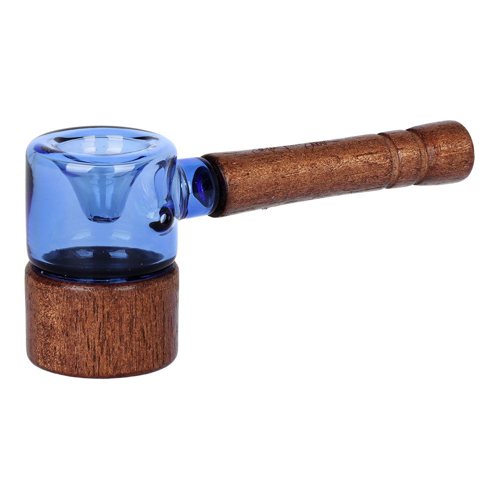 Dogg Lbs Everyday Wood Grain Hammer Hand Pipe | Side View