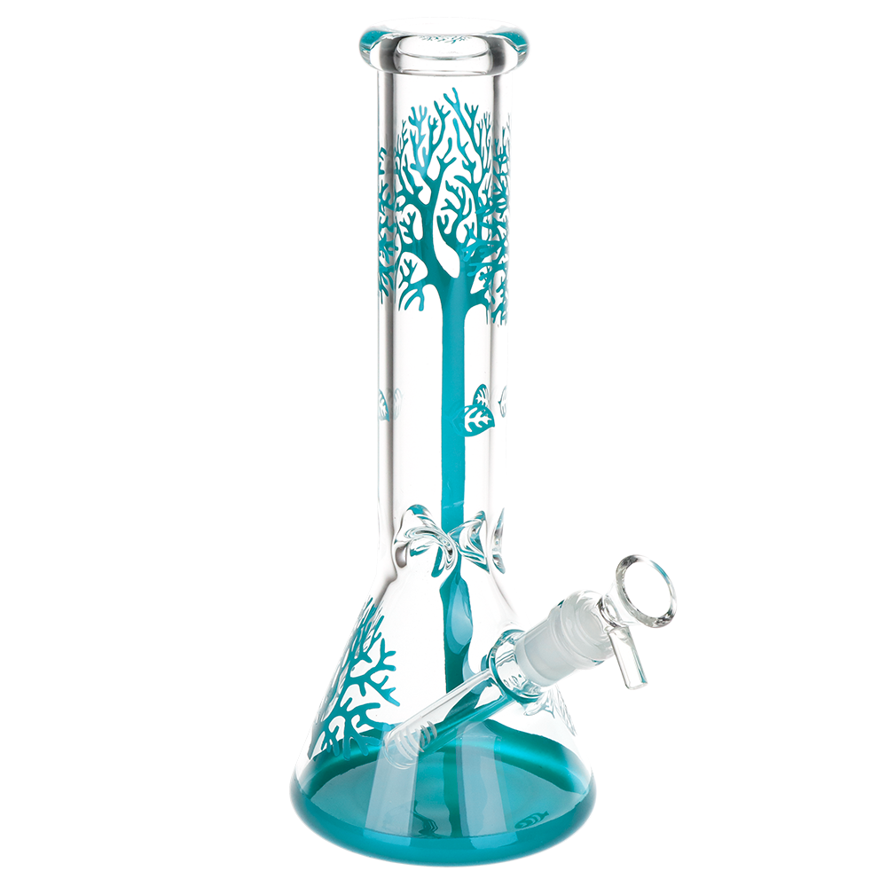Falling Leaves Beaker Bong | Front View