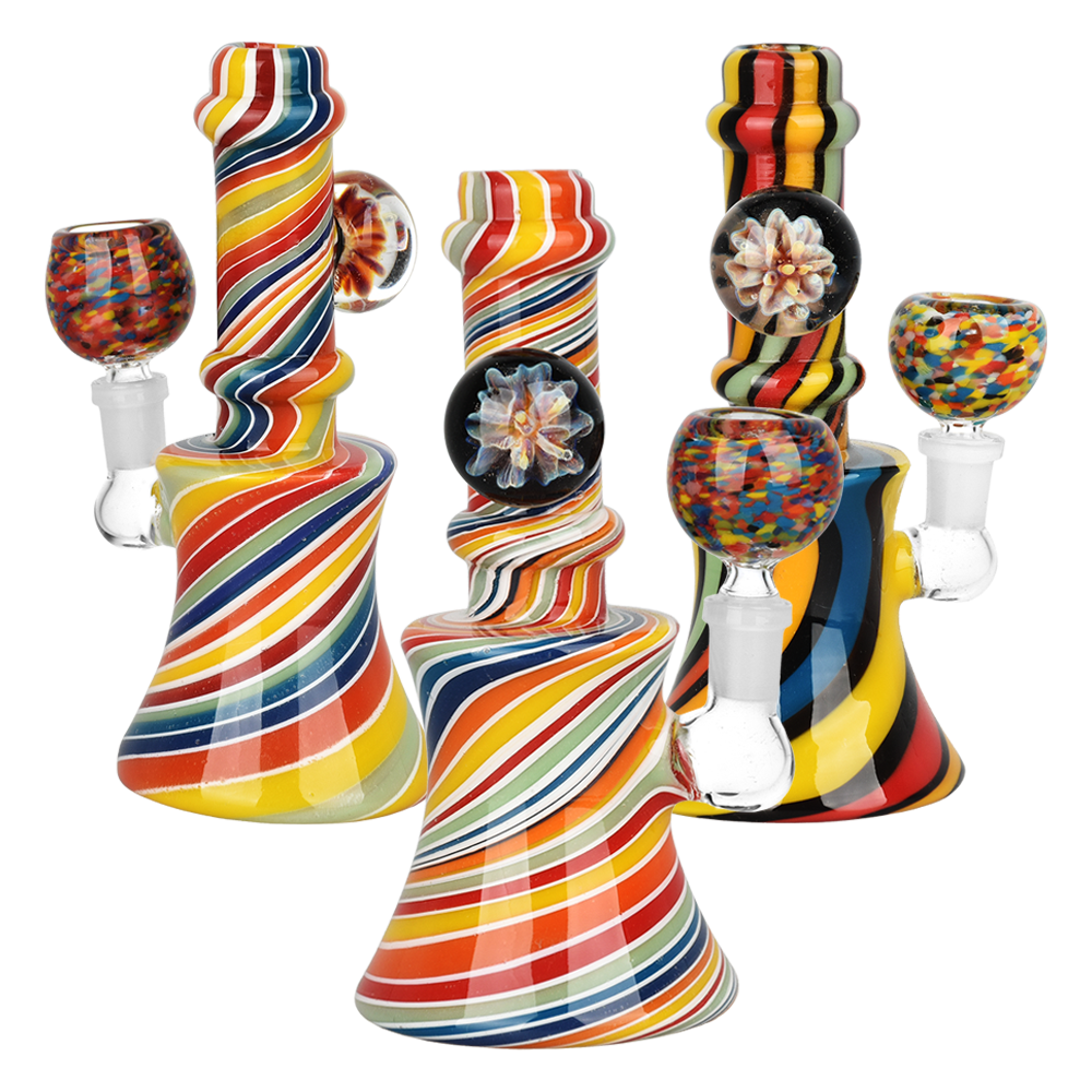 Flowering Rainbow Ripple Bong | Group