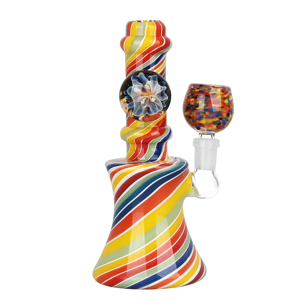 Flowering Rainbow Ripple Bong | Style 2
