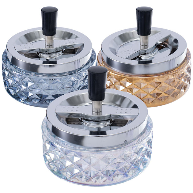 GemCut Glass Spinning Ashtray Smoking Accessories Pulsar Pulsar