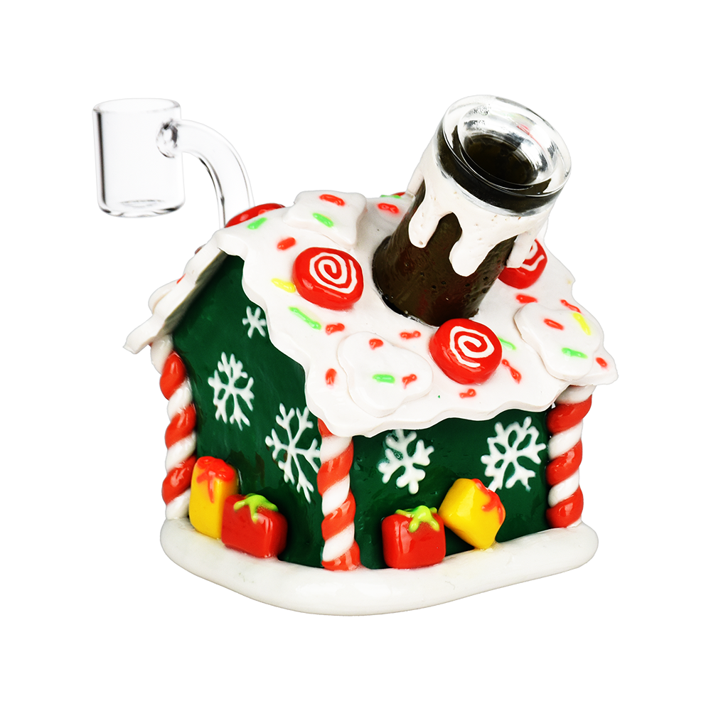 Gingerbread House Dab Rig | Back View