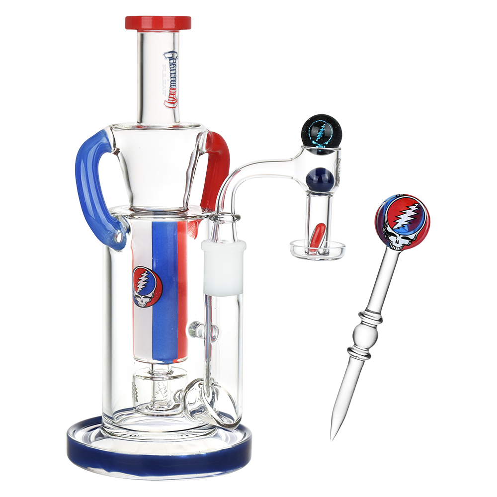 Grateful Dead x Pulsar Cascade Waterfall Recycler Dab Rig Set | Group