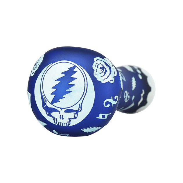 Stealie Skull Etched Spoon Pipe Grateful Dead x Pulsar Collaboration Pulsar Vaporizers