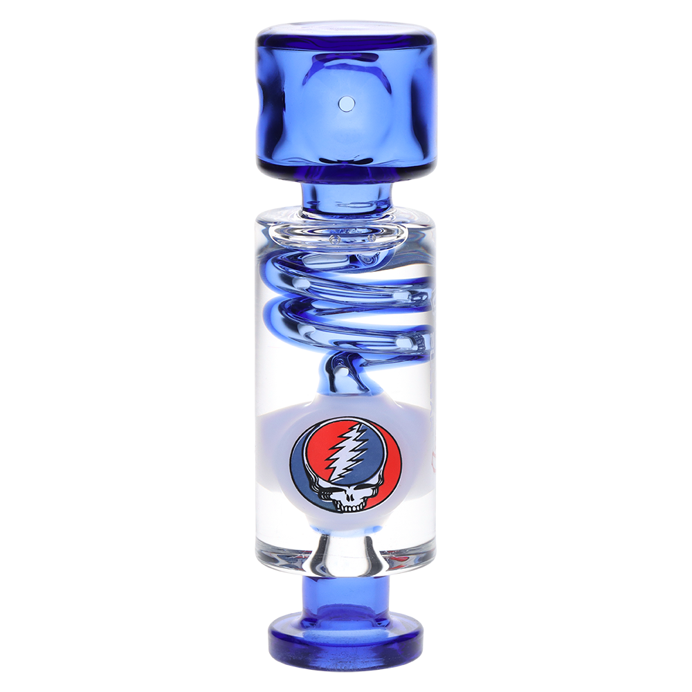 Grateful Dead x Pulsar Glycerin Spiral Hand Pipe | Front View