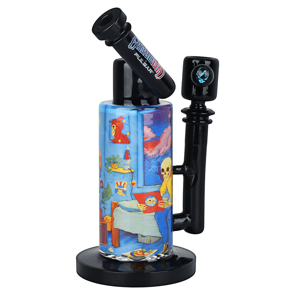 Grateful Dead x Pulsar Inside Print Bong | Deadhead Dorm | Side View