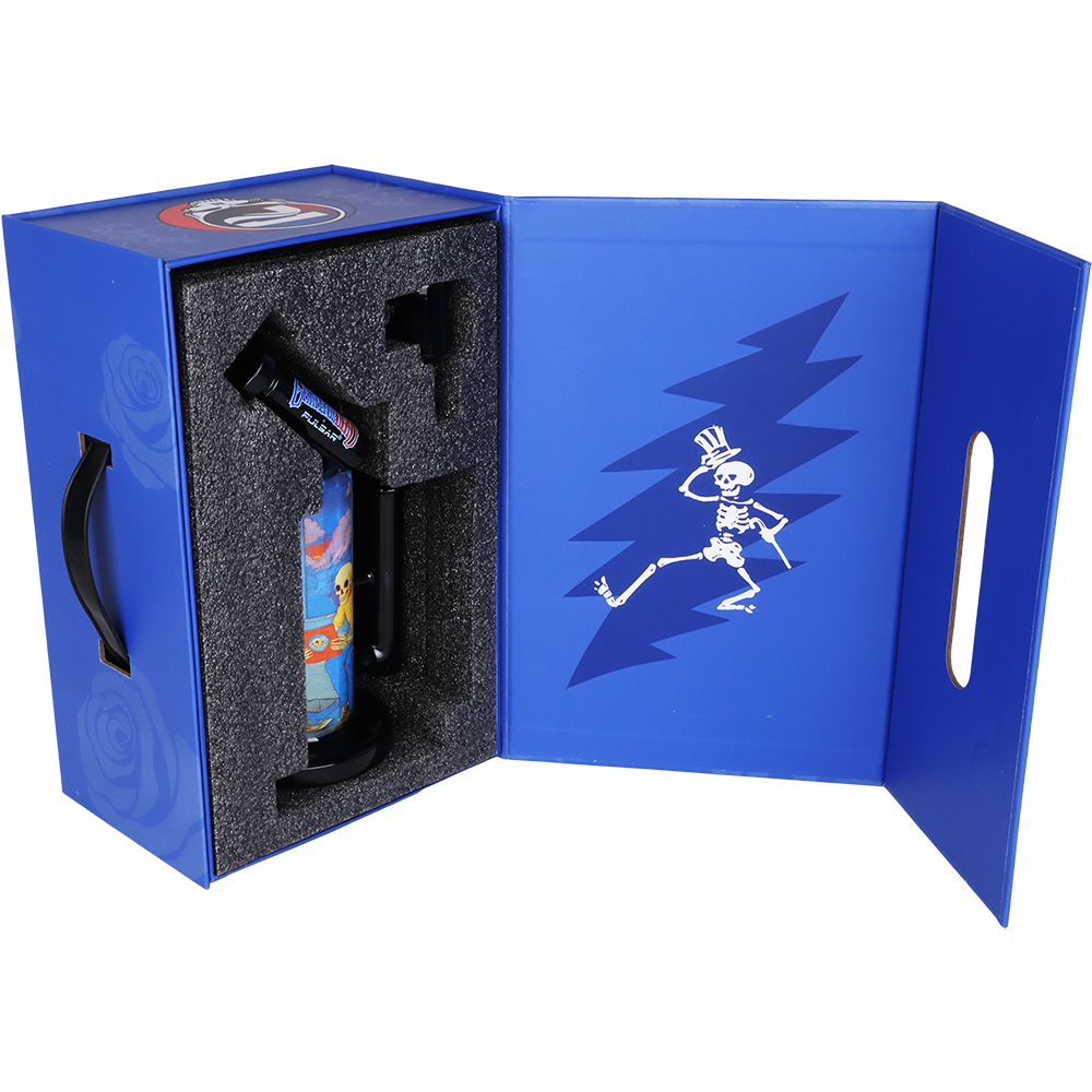 Grateful Dead x Pulsar Inside Print Bong | Deadhead Dorm | Packaging Open View