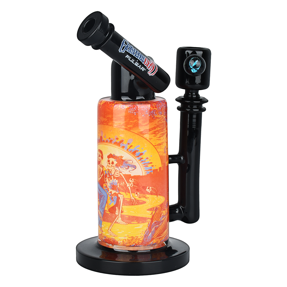 Grateful Dead x Pulsar Inside Print Bong | Sunset Dance | Side View