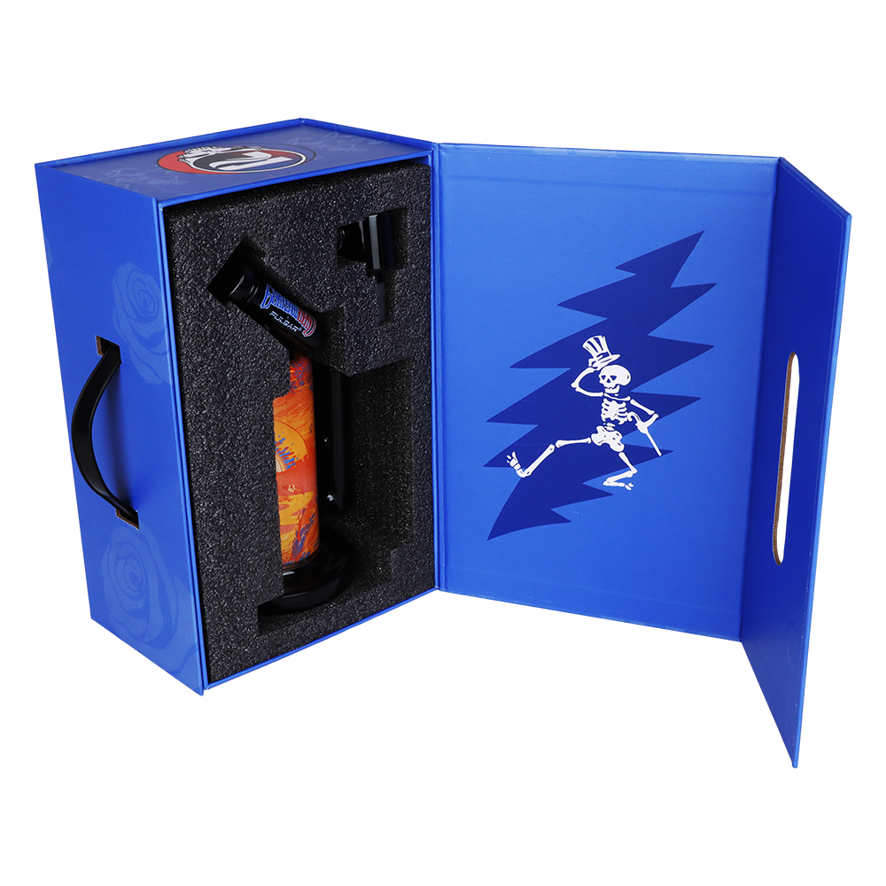 Grateful Dead x Pulsar Inside Print Bong | Sunset Dance | Packaging Open View