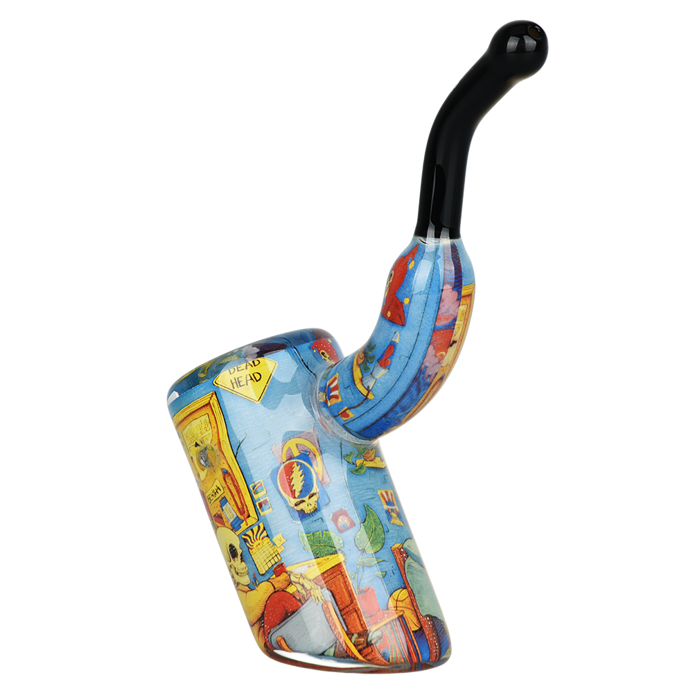Grateful Dead x Pulsar Inside Print Sherlock Pipe | Deadhead Dorm | Back View