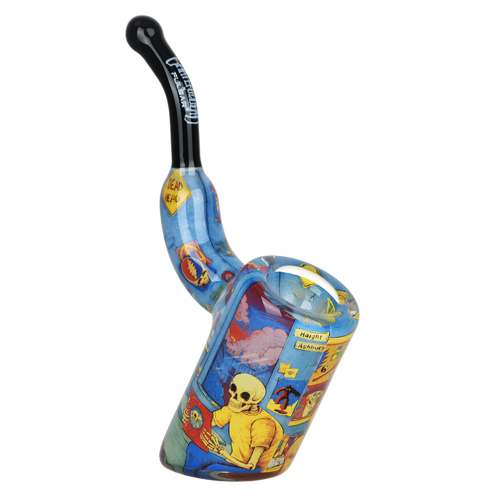 Grateful Dead x Pulsar Inside Print Sherlock Pipe | Deadhead Dorm | Front View