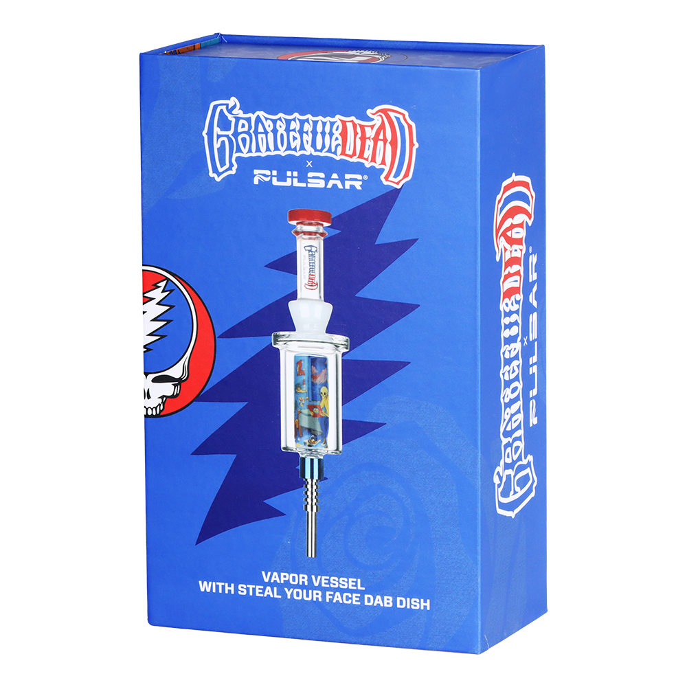 Grateful Dead x Pulsar Inside Print Vapor Vessel & Dab Dish | Deadhead Dorm | Gift Box Packaging