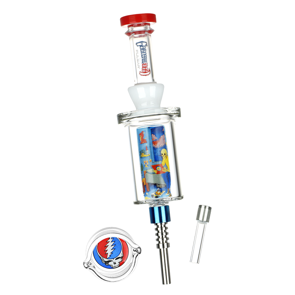 Grateful Dead x Pulsar Inside Print Vapor Vessel & Dab Dish | Deadhead Dorm