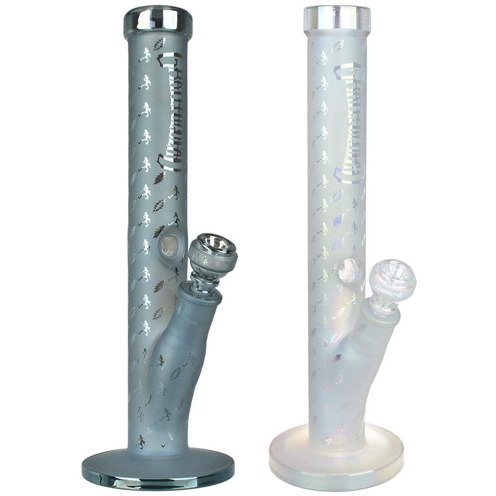 Grateful Dead x Pulsar Lightning Skellies Straight Tube Bong | Group