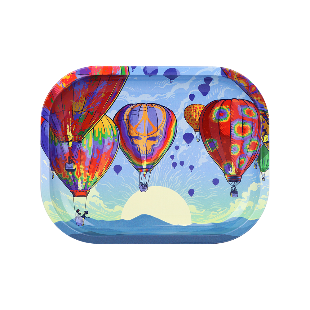 Grateful Dead x Pulsar Mini Metal Rolling Tray | Hot Air | Front View