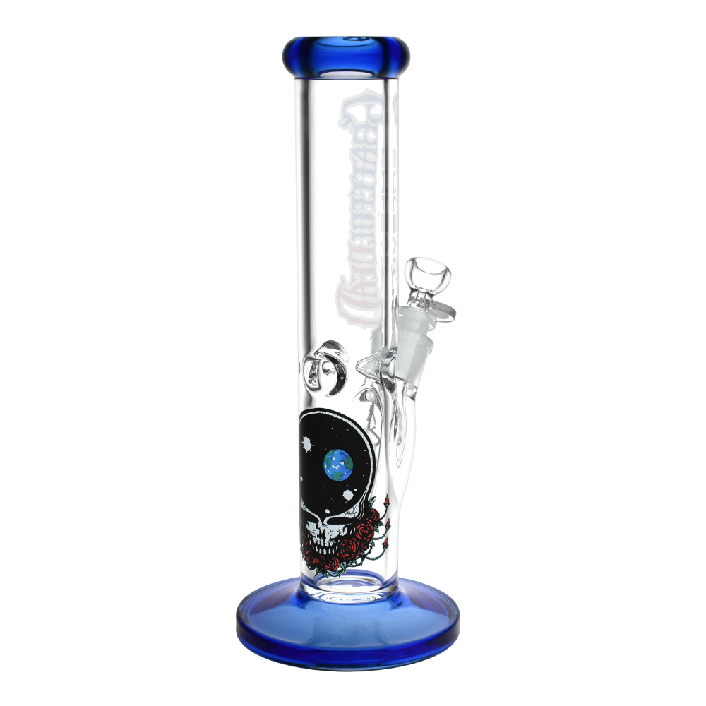 Grateful Dead x Pulsar Space Your Face Straight Tube Bong | Back View