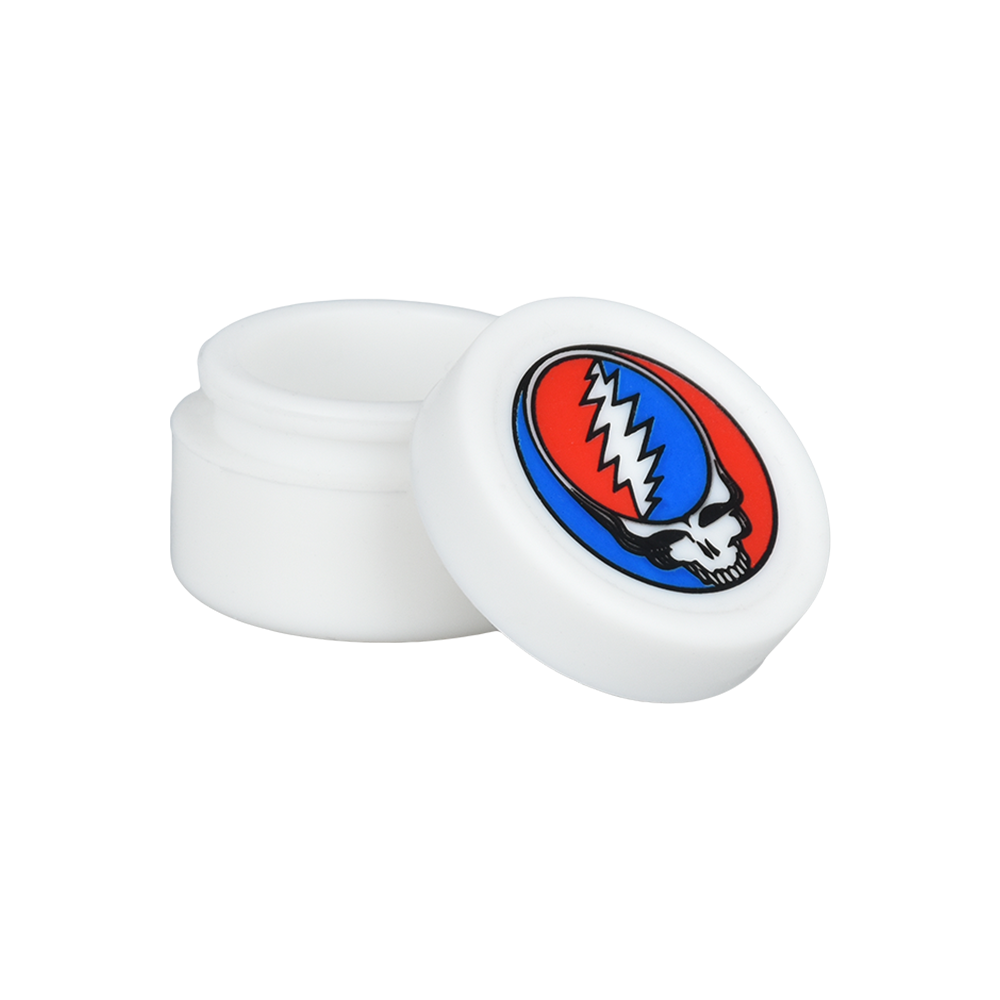 Grateful Dead x Pulsar Steal Your Face Reclaim Kit | Silicone Concentrate Container | Open View