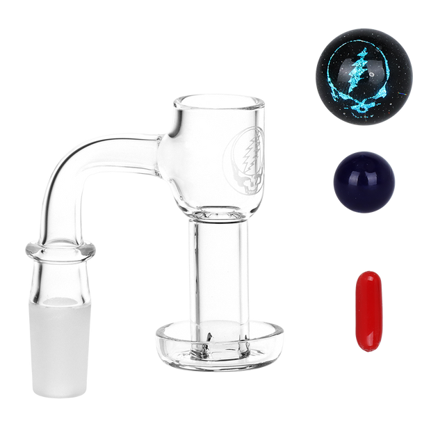 THEDRIPPER BOX DAMNGOOD!! × NATURE TONES Stealie Full Weld Terp Slurper Banger Set | Grateful Dead x