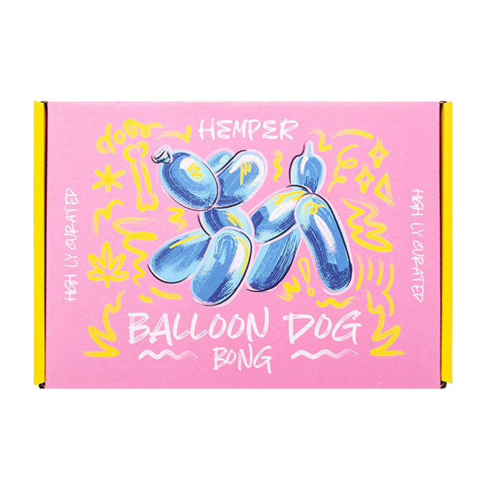 Hemper Balloon Dog Bong | Themed Gift Box Packaging