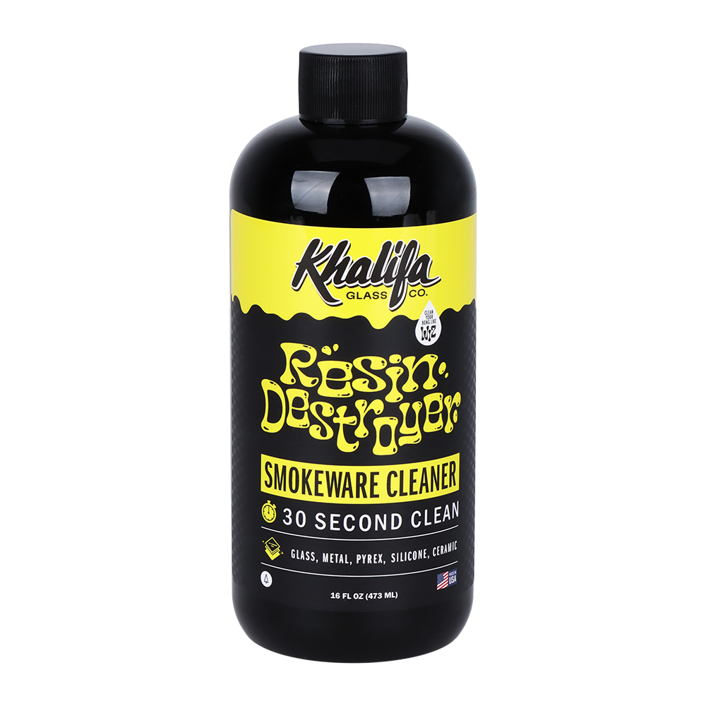 Khalifa Glass Co. Resin Destroyer Smokeware Cleaner | Front View