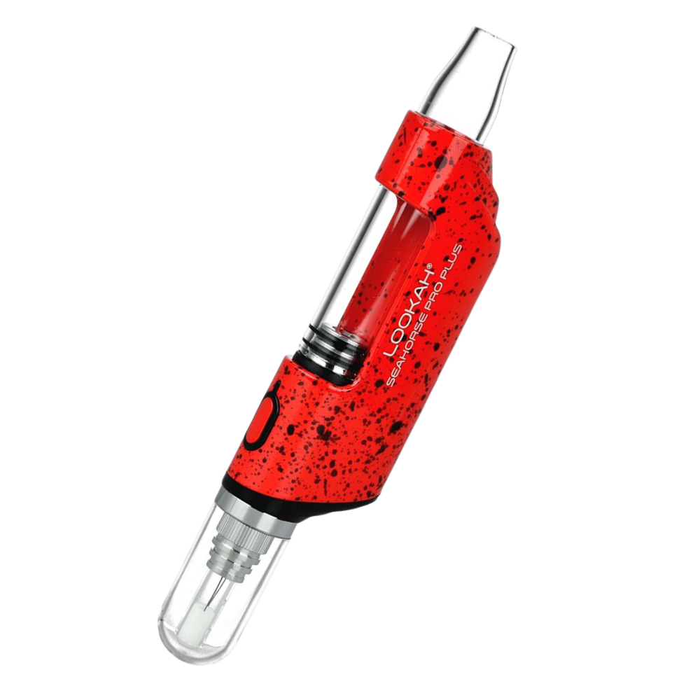 Lookah Seahorse Pro Plus Electric Dab Straw | Red Spatter Edition