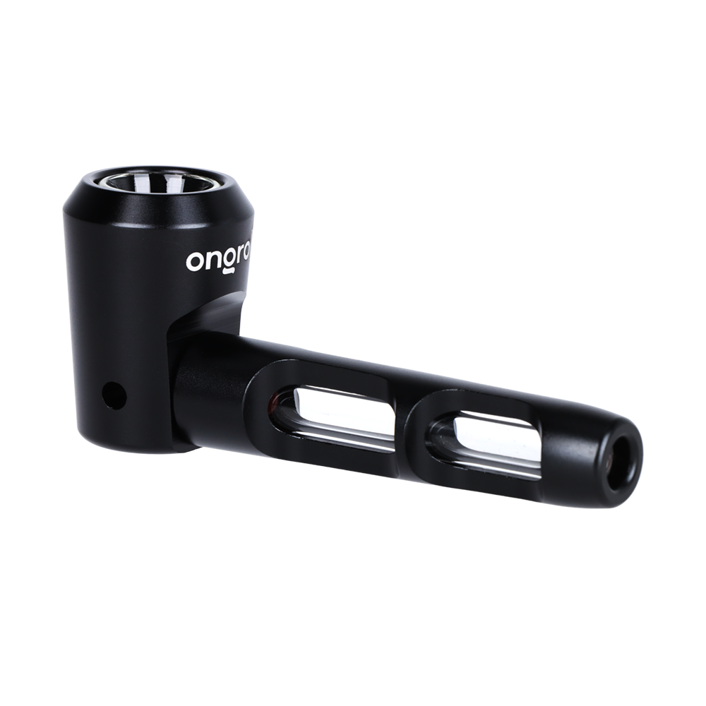 ONGROK Aluminum & Glass Spoon Pipe | Black