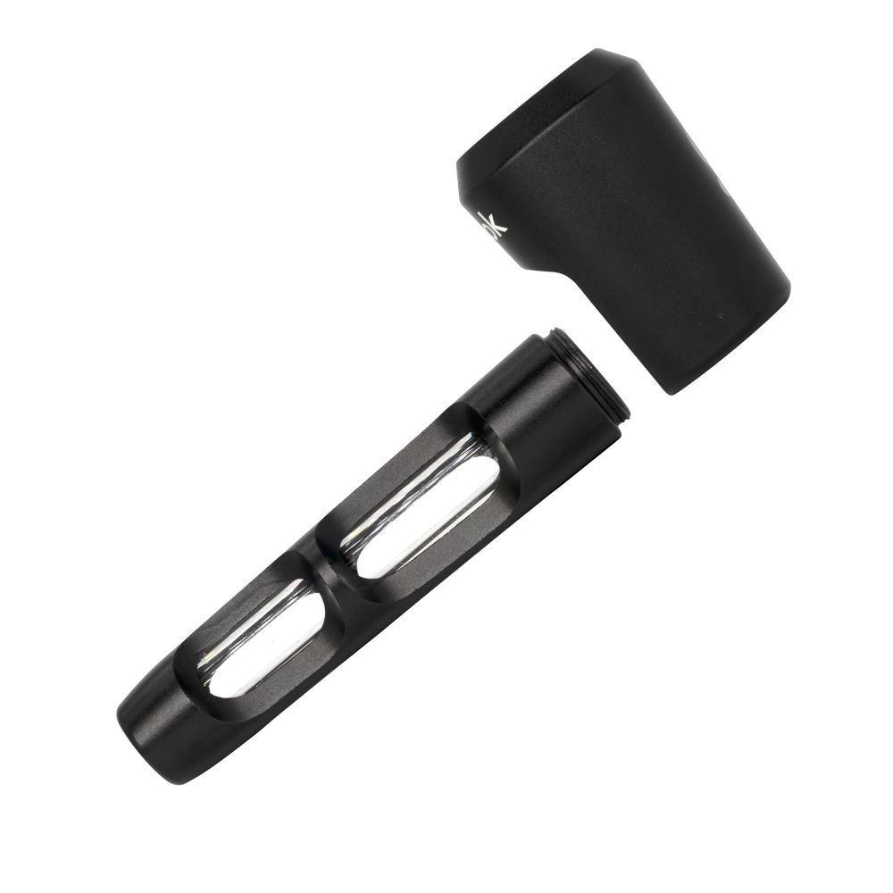 ONGROK Aluminum & Glass Spoon Pipe | Side View & Removable Filter Connection