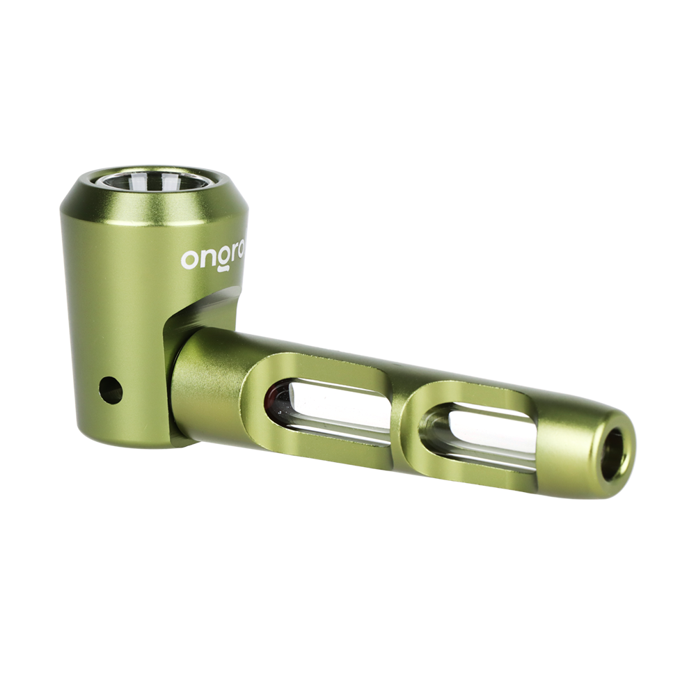 ONGROK Aluminum & Glass Spoon Pipe | Green