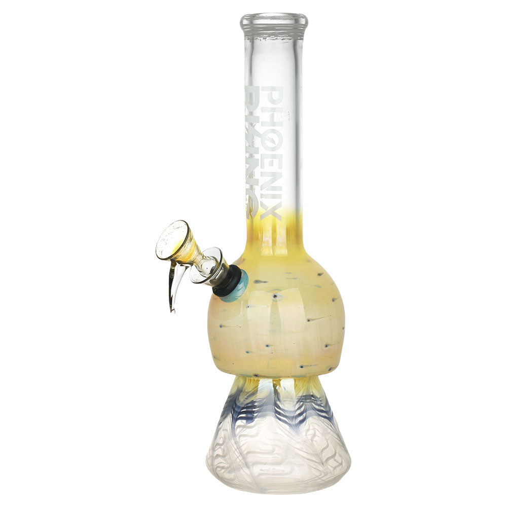 Phoenix Rising Mushroom Bong | White