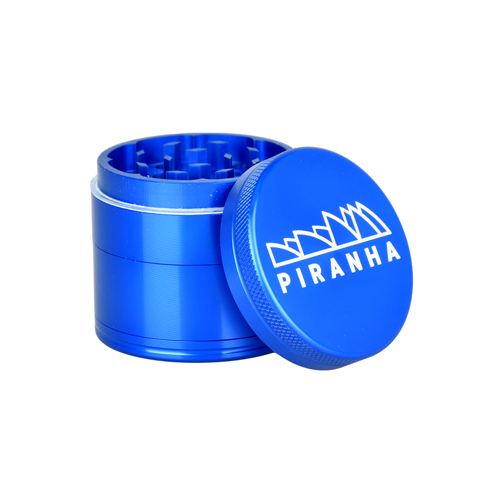 Piranha Aluminum Grinder | 4pc | 2" | Blue
