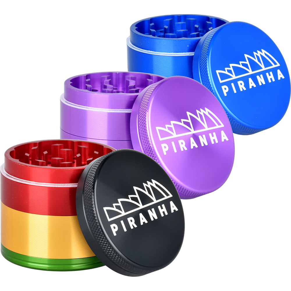 Piranha Aluminum Grinder | 4pc | 2" | Group