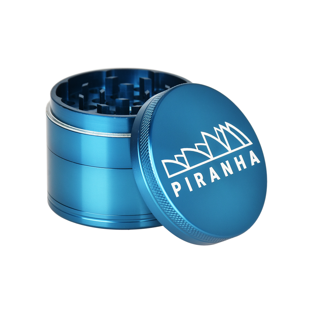 Piranha Aluminum Grinder | 4pc | 2.2" | Blue