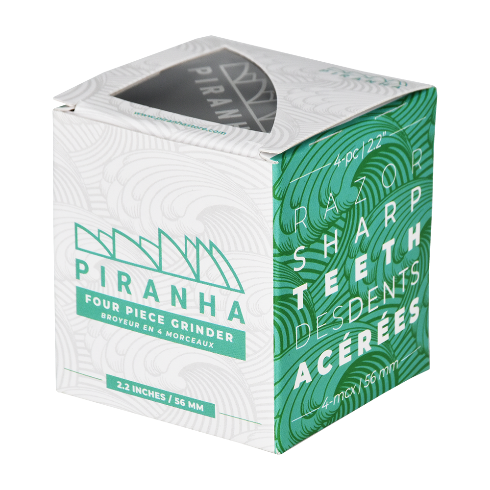 Piranha Aluminum Grinder | 4pc | 2.2" | Packaging