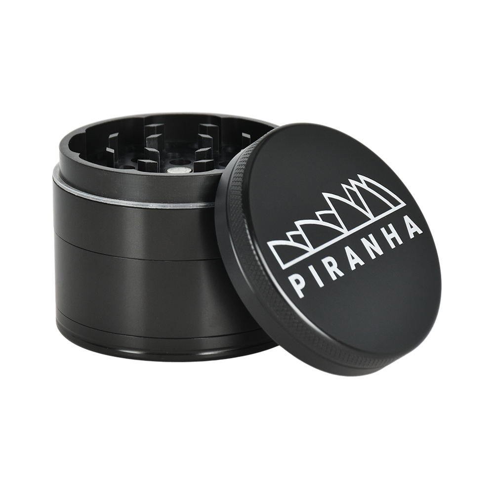 Piranha Aluminum Grinder | 4pc | 2.2" | Gunmetal