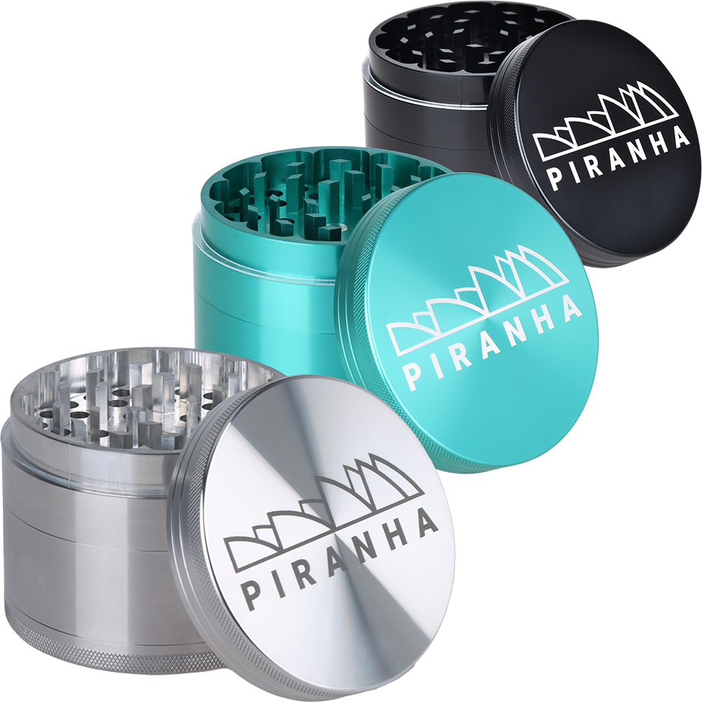 Piranha Aluminum Grinder | 4pc | 3.5" | Group
